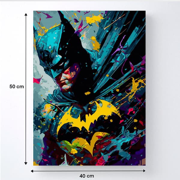 MALERIER EFTER TAL MED RAMME Malerier - Batman DC 40x50 cm