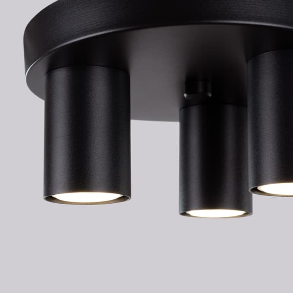 Loftlampe Lagos 3 GU10 sort Sollux SL.1466