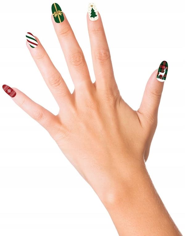 Konstnageltips + LIM Julrenar 12 st.