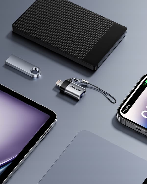 INNOSTYLE-SOVITIN USB-A 3.0 - LIGHTNING IPHONE IPAD 3A OTG