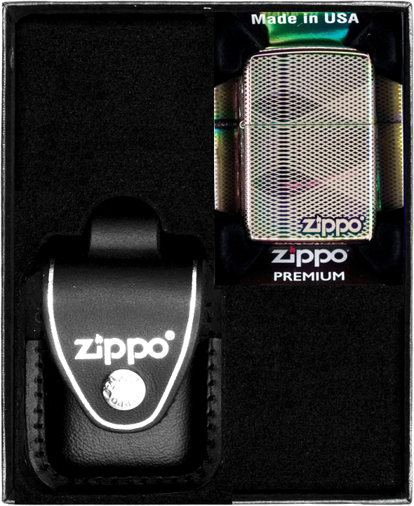 Zippo Lighter Sæt Illusion Linje Mønster Design Gave nr. 3