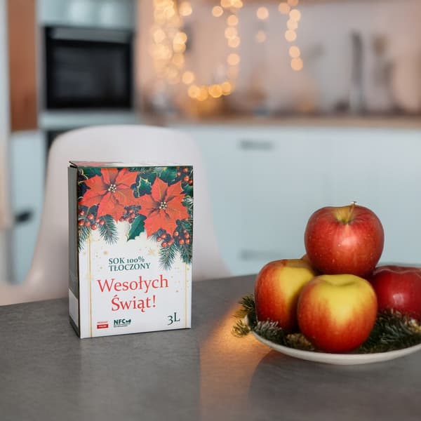 JULÆBLEJUICEKARTON 100% PRESSEET 3L Til Juleblomster