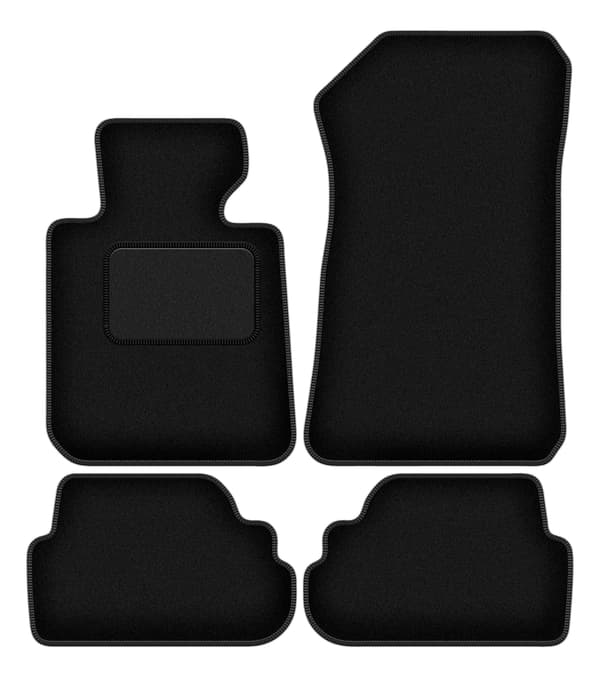 Velour bilmåtter komplet sæt til: BMW 1 E81 hatchback (2007-2012)