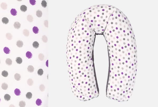 RELAX Positioneringskudde Lång 190cm Bomull Stickad Prickig