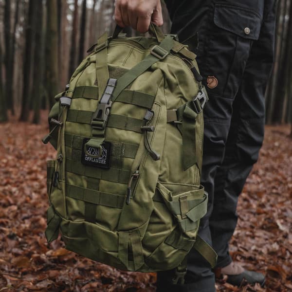 OFFLANDER matkailureppu SURVIVAL TREKKER 25L vihreä