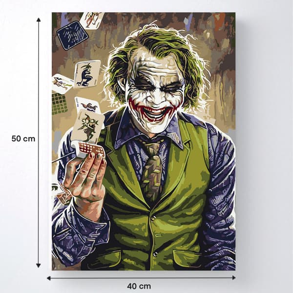 Målning med siffror Joker i väst 40 x 50 cm
