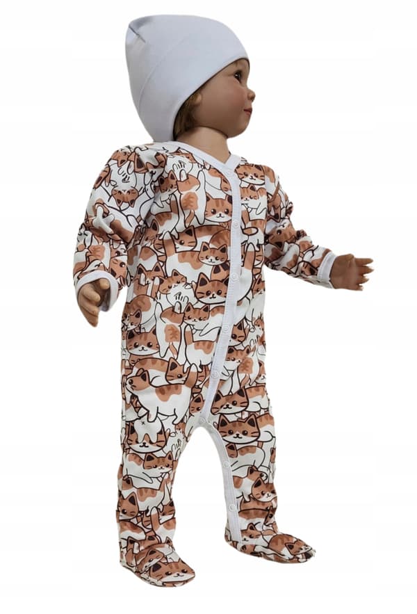 3-pack soffdräkter 50 för prematur med snaps