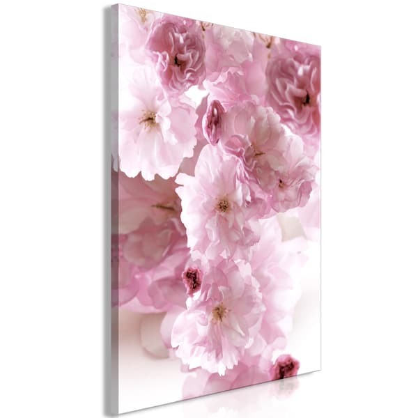 Billede - Blomsterglamour (1-delt) - kronblade i nuancer af rosa