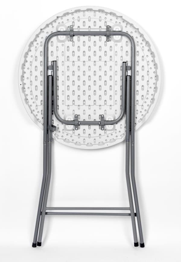 Hopfällbart cateringbord GALA 80 cm vitt