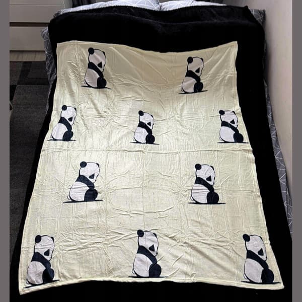 Panda Vinter Varm Polarfilt 130x150