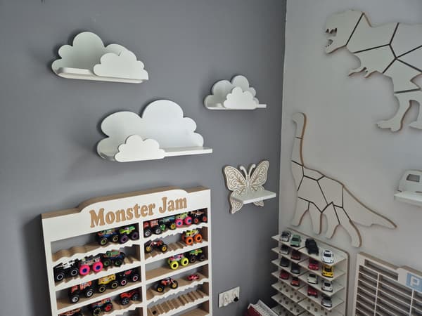 Cloud Shelves Set om 3 FANTASY EXTRA - Prestigefyllda rundade toppar