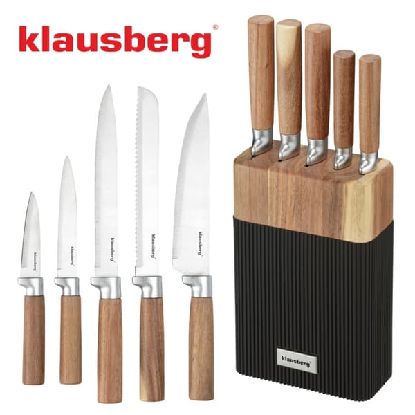 KLAUSBERG KB-7981 KNIVSET I AKACIABLOCKBLOCK