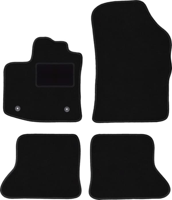 Velourmattor set för Dacia Dokker minivan (2013-)