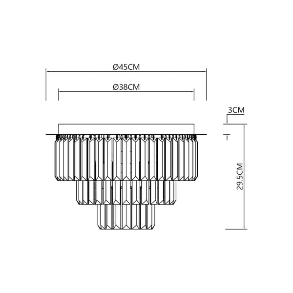 LOFTSLAMPE MILANO 6 E14 GULD MILAGRO ML1023