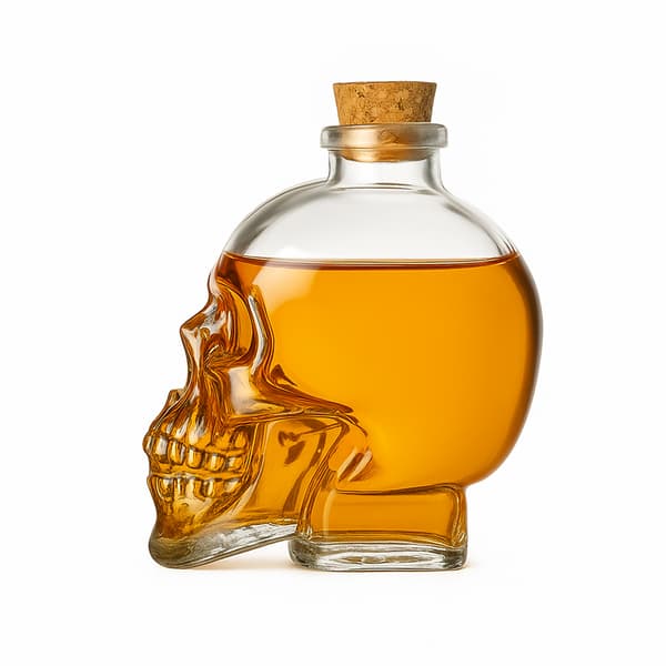 SÆT 5x Glaskraniekaraffel 400ml flasker til alkohol, whisky, gave