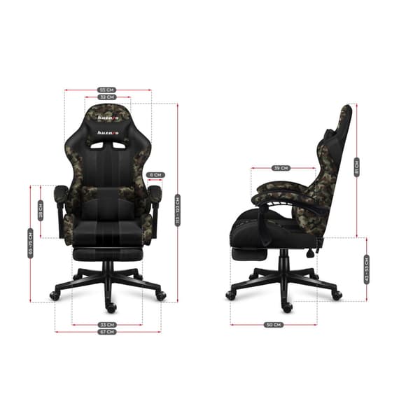 Huzaro Force 4.7 Camo Mesh Gaming Chair
