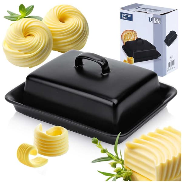 SMØRFAT KERAMISK SMØRFAT SORT 139679