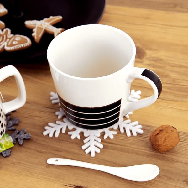 Filtbordskånere hvide 13,5 cm 6 stk