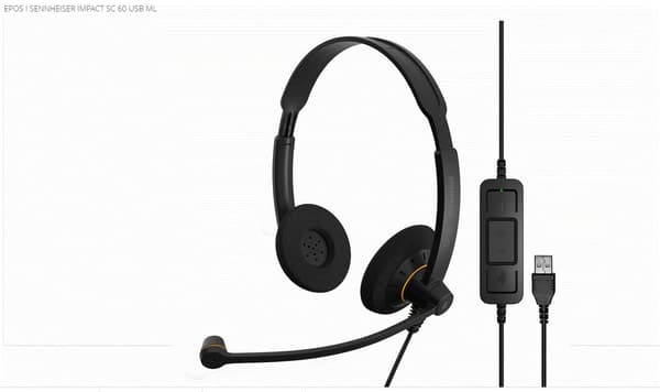 SENNHEISER IMPACT SC 60 USB -kuulokkeet, 1000551