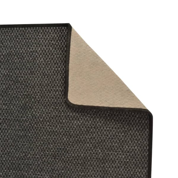 vidaXL tæppe, sisal look, antracit, 50x250 cm