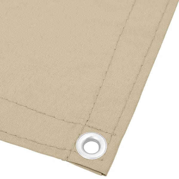 vidaXL balkonskærm beige 75x800 cm 100% Oxford polyester