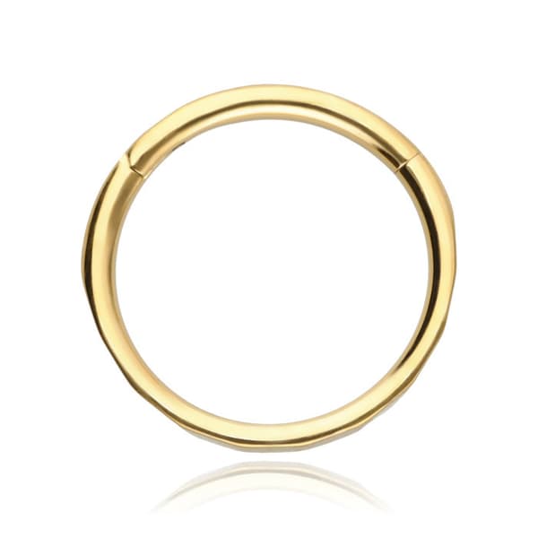 Titanklickring, slipad - guld - TK-061 1.2/10