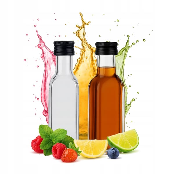 10x MARASCA glasflaskor 20ml för likörprover alkoholpresent