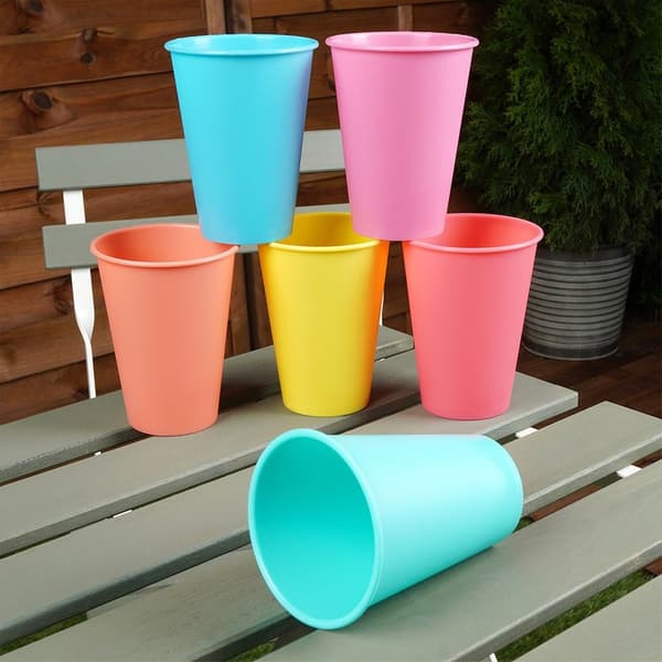 Plastkopp 400 ml 6 st