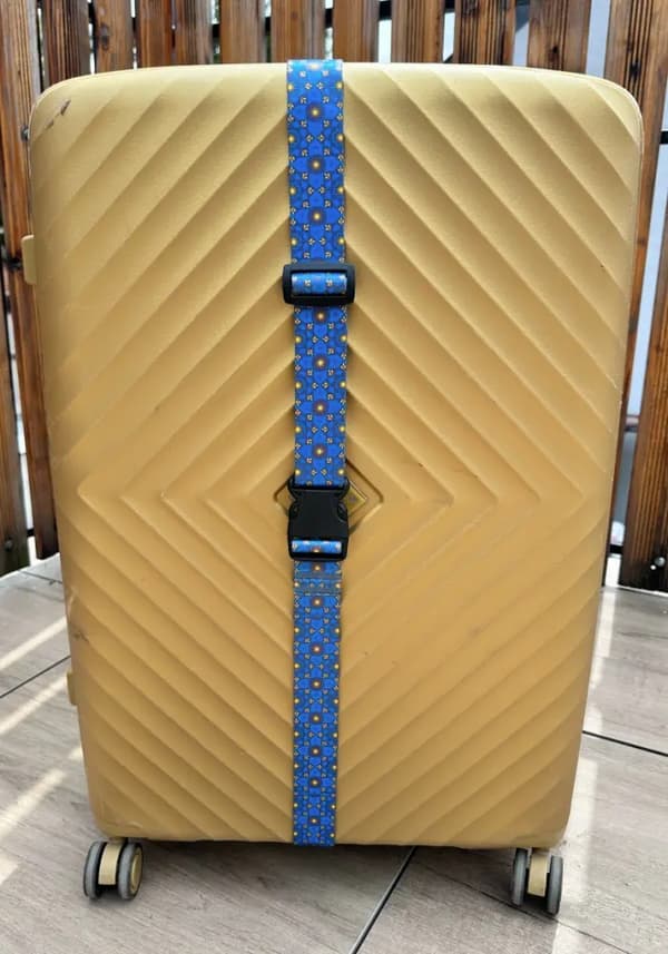 BAGAGE Säkerhetsbältesväska med SKY Graphic 200 cm spänne