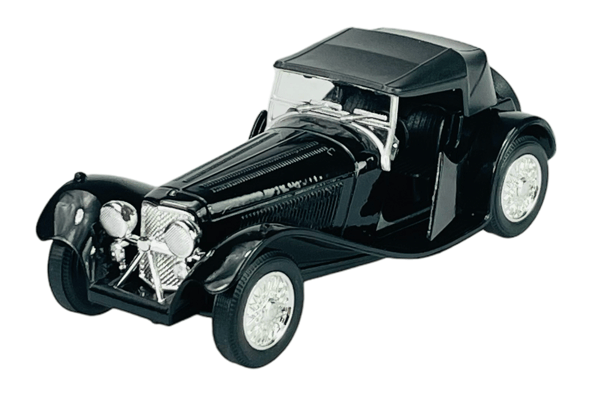 WELLY OLD TIMER SS JAGUAR 100 KATOLLA MUSTA 1:34 98876