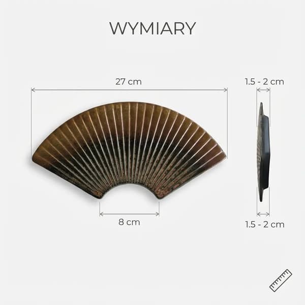 KERAMISK TALLERKEN VENTILATOR 27 cm TIL SERVERING AF SUSHI, OST, DESSERTER