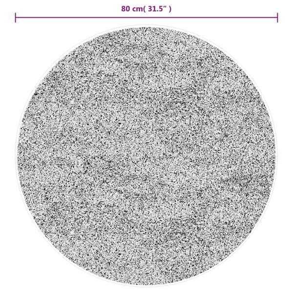 vidaXL IZA Matto, Matala, Harmaa, Ø 80 cm