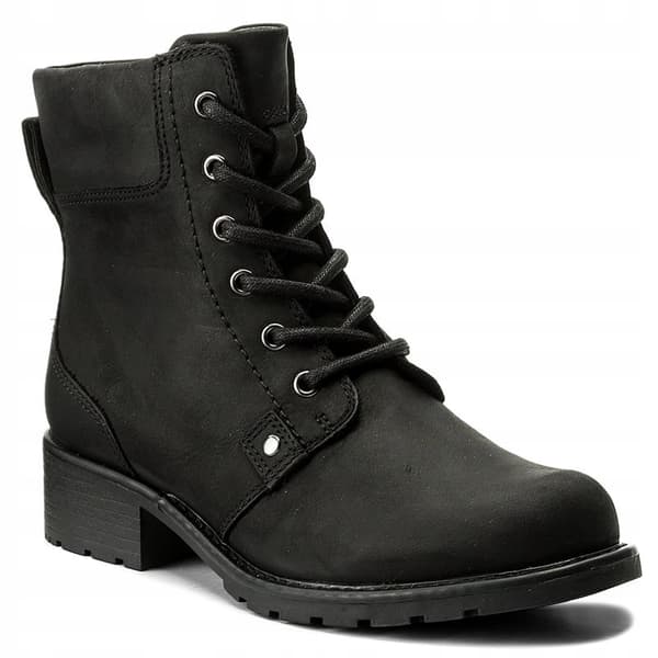 CLARKS DAMESKO ANKELSTØVLER SORT LÆDER 36 3C3G6*