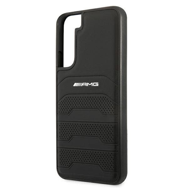 AMG AMHCS22MGSEBK S22+ S906 sort/sort hårdt etui i læder med prægede linjer
