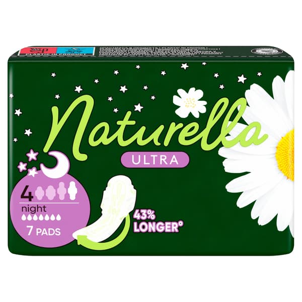 Naturella Ultra Night bindor med vingar, 7 st.