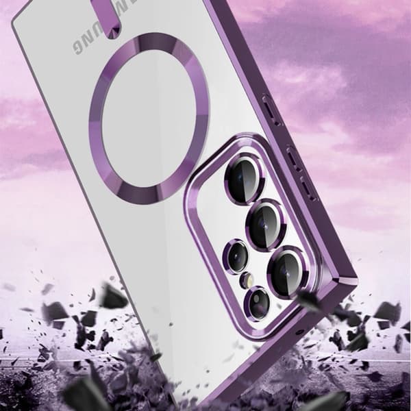 Wozinsky Galvaniseret Magsafe Etui til Samsung Galaxy S24 FE - Sort