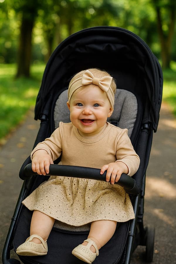 Bododress body-klänning storlek 86 långärmad broderad beige