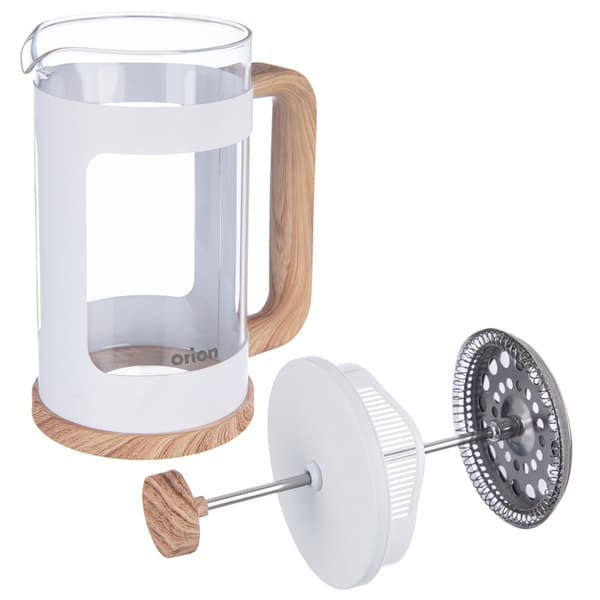 Whiteline glaskande til kaffe og te med stempel 650 ml