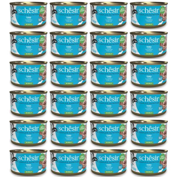 Schesir Adult tun vådfoder til katte 24 x 85 g