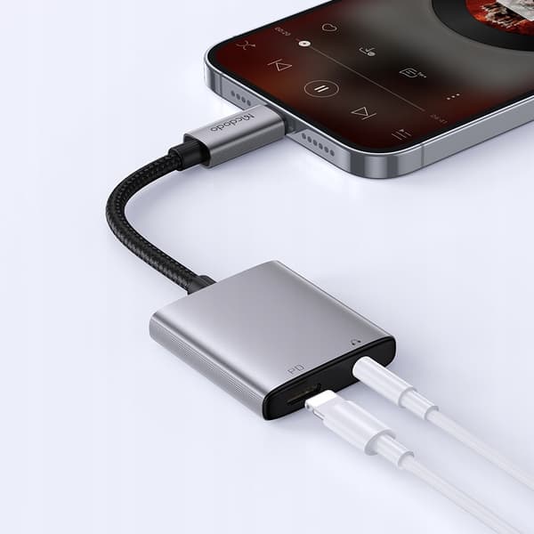 MCDODO LIGHTNING MINI JACK ADAPTER 3,5 MM KABEL TIL IPHONE 13 14