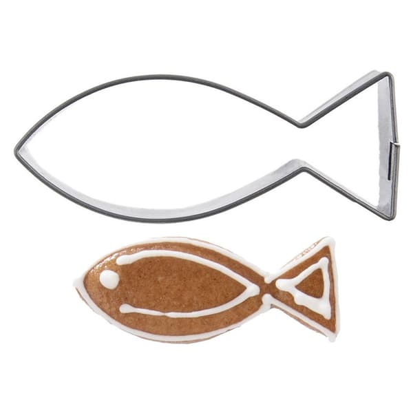Teräskeksileikkuri kala 5 cm