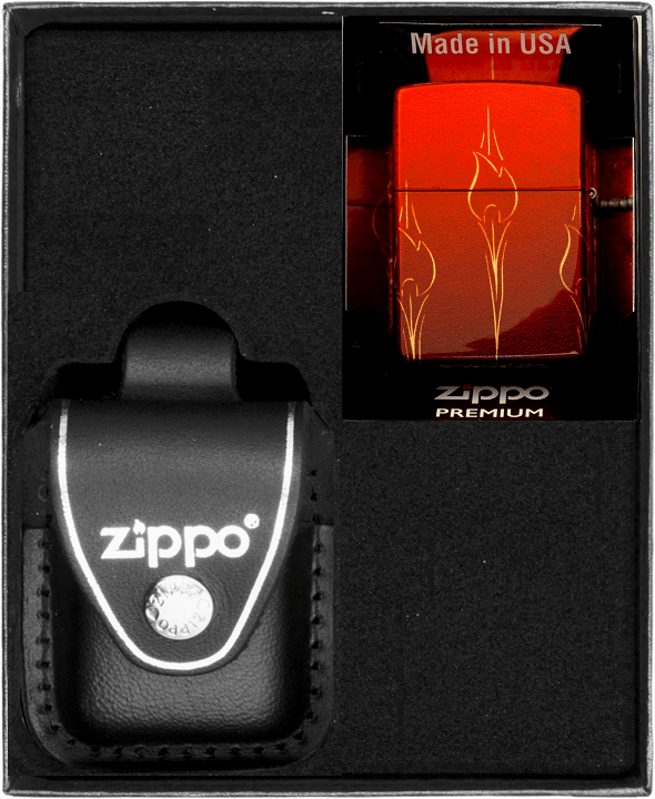 Zippo Lighter Sæt Ombre Flames Gave nr. 3