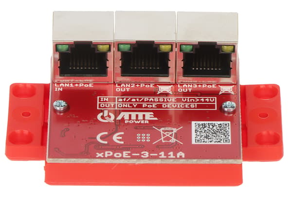 POE-SWITCH/FÖRLÄNGARE XPOE-3-11A 3-PORTARS ATTENT