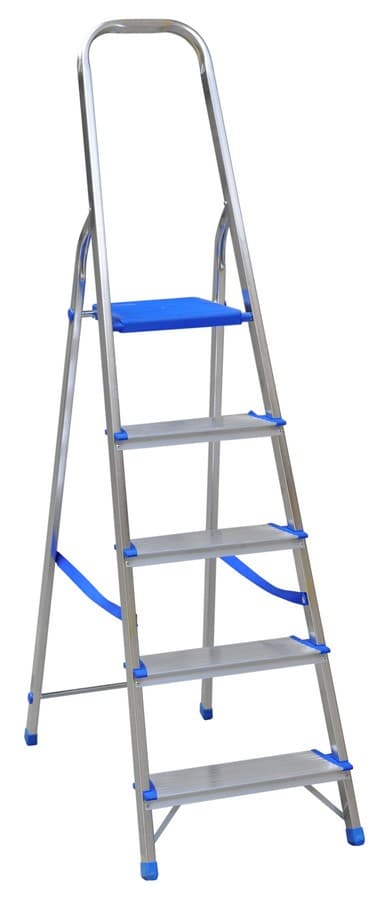 FRITSTÅENDE ALUMINIUMSTIGE 178 CM 4 TRIN + PLATFORM - DR1104