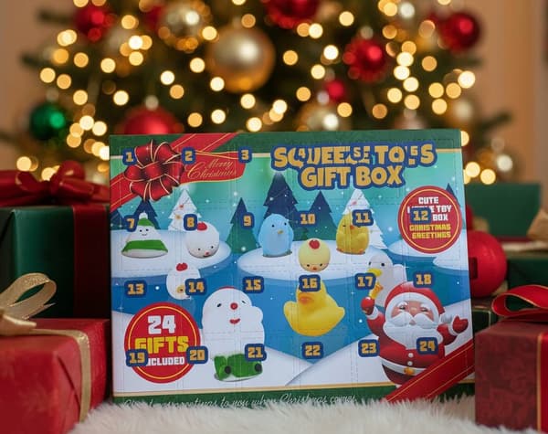 Squeezy Squishy Adventskalender - 24 overraskelser til børn