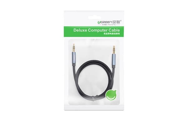 UGREEN AV122 3,5 mm AUX mini-jack-kabel 1,5 m (sort)