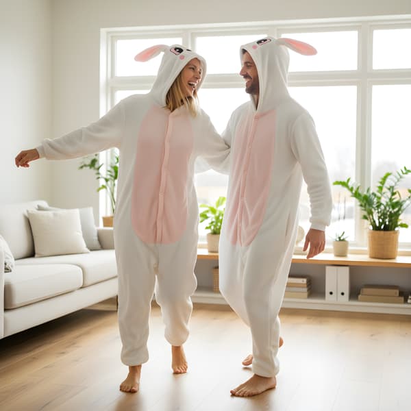 Onesie Kigurumi Pyjama-asu Rabbit L: 165-175cm
