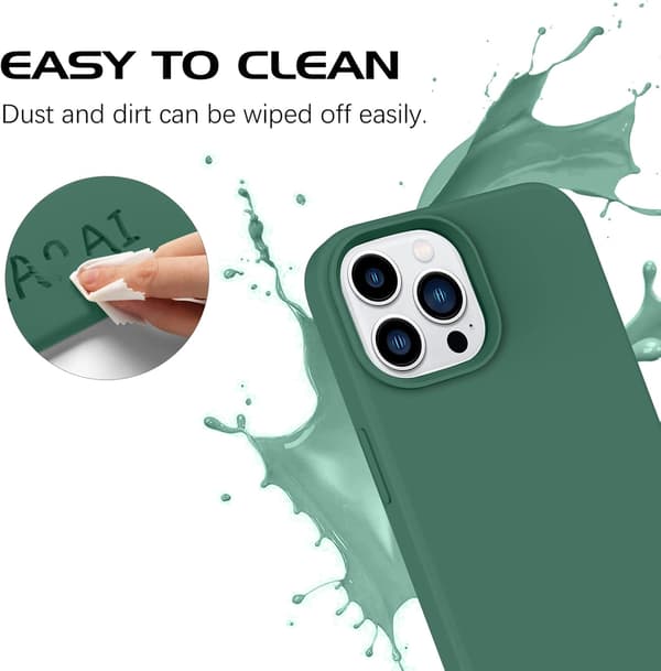 COVER TIL APPLE IPHONE 14 PRO MAX GRØN SILIKONE BAGSIDER