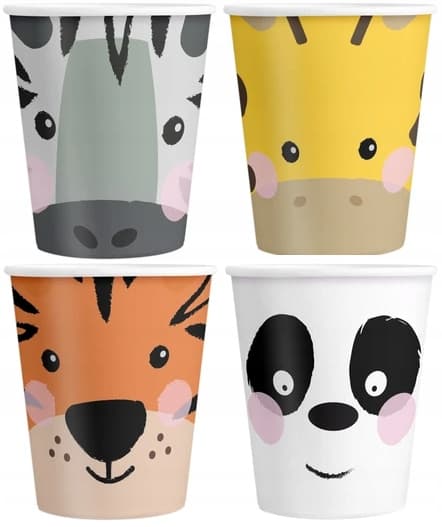 Safari ANIMALS kopper 220ml 4 stk.