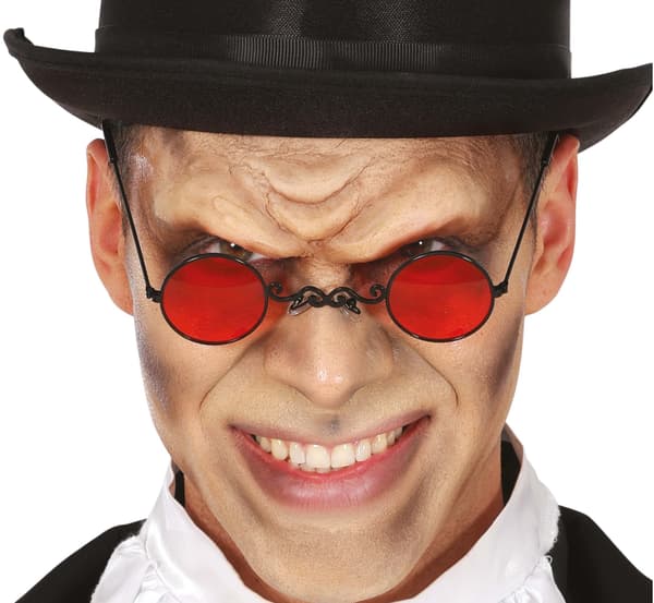 Röda runda Leonki Dracula vampyrglasögon
